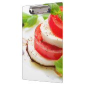 Capreseサラダ。 トマトおよびモツァレラの切れ クリップボード (左)