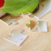 Capreseサラダ。 トマトおよびモツァレラの切れ ジグソーパズル (側面)