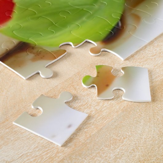 Capreseサラダ。 トマトおよびモツァレラの切れ ジグソーパズル (側面)