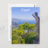 Capriの山景色 ポストカード (正面/裏面)