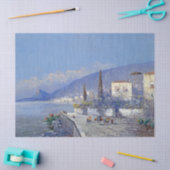 Capriの島のイタリアの海の花のティッシュペーパー 薄葉紙 (クラフト)