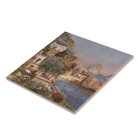 Capriイタリアの海の漁師のボートのセラミックタイル タイル (側面)