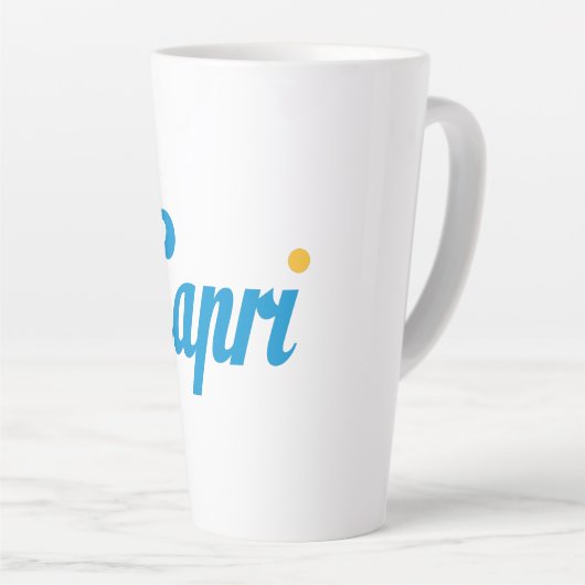 CAPRIイタリア カフェラテマグ (右アングル)