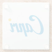 CAPRIイタリア ガラスコースター (裏面)