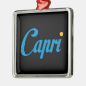 CAPRIイタリア メタルオーナメント (左)