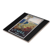 Capri、イタリアのヴィンテージ旅行ポスター タイル (側面)