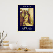 Capri、イタリアのヴィンテージ旅行ポスター ポスター (キッチン)