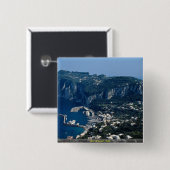 Capri、イタリアの島 缶バッジ (正面&裏面)