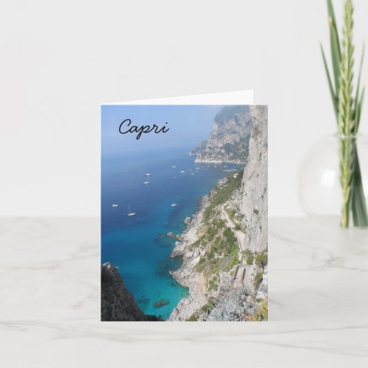 Capri、イタリア カード (正面)