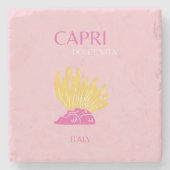 CAPRI, Capri Travel Art, 名門私立校風の名門私立校風の, Room, Pin ストーンコースター (正面)