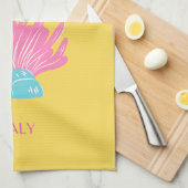 Capri Dolce Vita、旅行アート、黄 キッチンタオル (四つ折り)