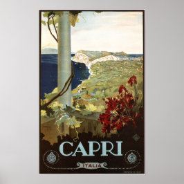 CAPRI ITALIA旅行広告ヴィンテージ ポスター