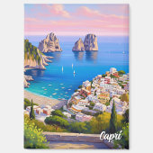 Capri Italy Paiinting マグネット (正面)