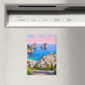 Capri Italy Paiinting マグネット (インサイチュ (食洗機))