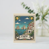 Capri Italy Travel ポストカード (スタンド正面)