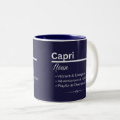 Capri Personalized Name Coffee Mug ツートーンマグカップ (正面右)