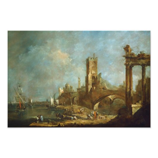 Capriccio of a Harbor Photoプリント フォトプリント (正面)