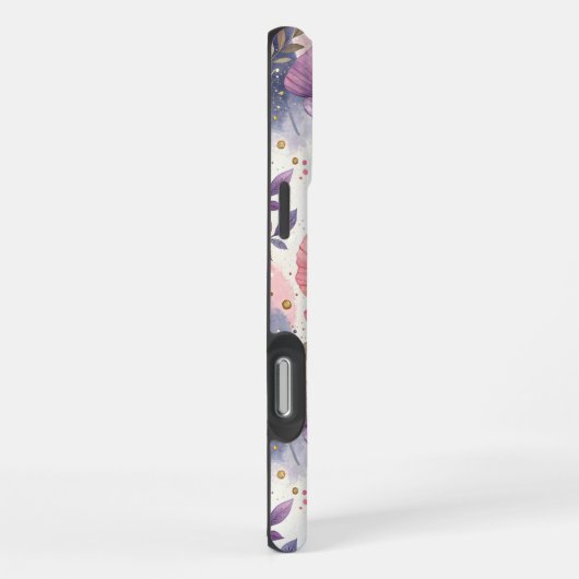 Capricious Aesthetic Poppies iPhoneケース (右側面)