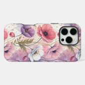 Capricious Aesthetic Poppies iPhoneケース (裏面横)