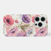 Capricious Aesthetic Poppies iPhoneケース (裏面横)