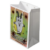 Capricorn.のための(占星術の)十二宮図の印のギフトバッグ ミディアムペーパーバッグ (裏面アングル)