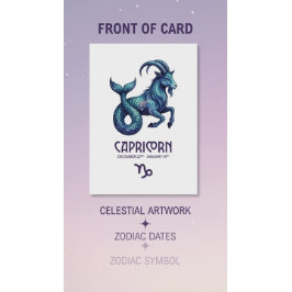 Capricorn Birthday Card シーズンカード