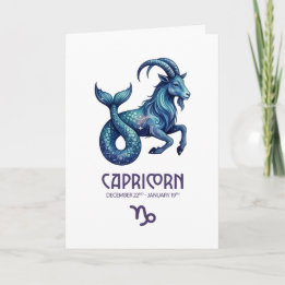 Capricorn Birthday Card シーズンカード