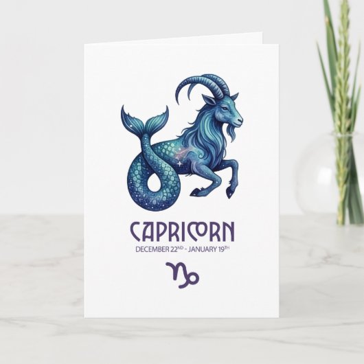 Capricorn Birthday Card シーズンカード (正面)