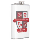 Capricorn Birthday Crest™ for January 1-19 フラスク (右)