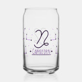 Capricorn Can Glass Zodiac Drinkware ガラス缶 (裏面)