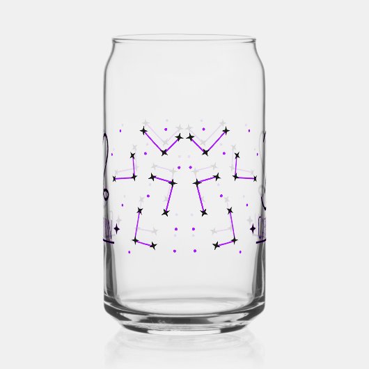 Capricorn Can Glass Zodiac Drinkware ガラス缶 (左)