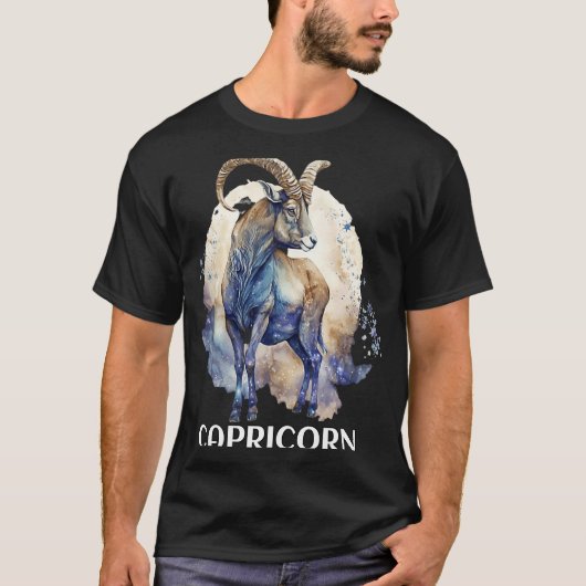Capricorn Caps Zodiac Saturn Ruled Astrological Go Tシャツ (正面)