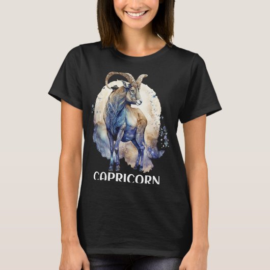 Capricorn Caps Zodiac Saturn Ruled Astrological Go Tシャツ (正面)