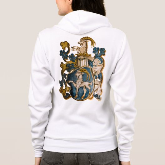 Capricorn Coat of Arms Hoodie Jacket パーカ (裏面)