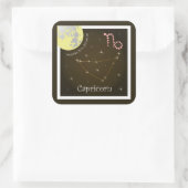 Capricorn December 22 to January 20 Aufkleber スクエアシール (バッグ)