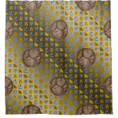 Capricorn & Earth Rabbit シャワーカーテン (正面)