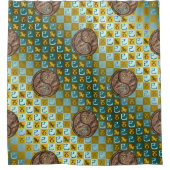 Capricorn & Earth Snake シャワーカーテン (正面)