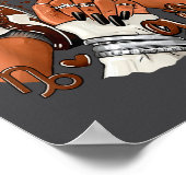 Capricorn Girl Birthday Afro Queen Sneakers Zodiac ポスター (角)