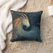 Capricorn Goat Zodiac Astrology Mystical Birthday クッション (ブランケット)