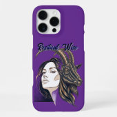 Capricorn Lady Violet iPhone Case iPhoneケース (裏面)