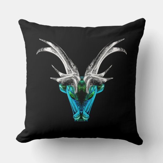 Capricorn – Minimalist Zodiac Decorative Pillow クッション (正面)