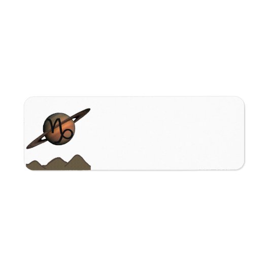 Capricorn Return Address Labels ラベル (正面)