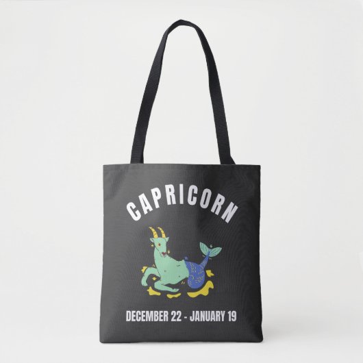 Capricorn star sign トートバッグ (正面)