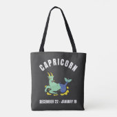 Capricorn star sign トートバッグ (裏面)