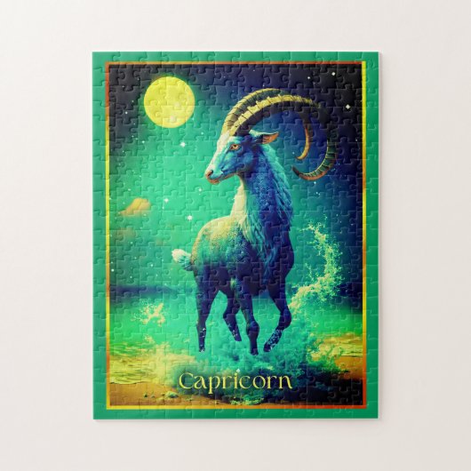 Capricorn the Sea Goat Zodiac Sign ジグソーパズル (縦)