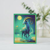 Capricorn the Sea Goat Zodiac Sign ポストカード (スタンド正面)