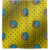 Capricorn & Water Monkey シャワーカーテン (正面)