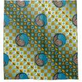 Capricorn & Water Snake シャワーカーテン (正面)