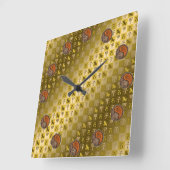 Capricorn & Wood Rat スクエア壁時計 (傾斜)