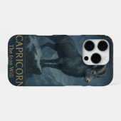 Capricorn Zodiac Art – Celestial Goat iPhoneケース (裏面横)
